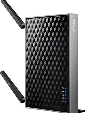 TP-Link Black and Silver Dual-Antenna Wireless Router